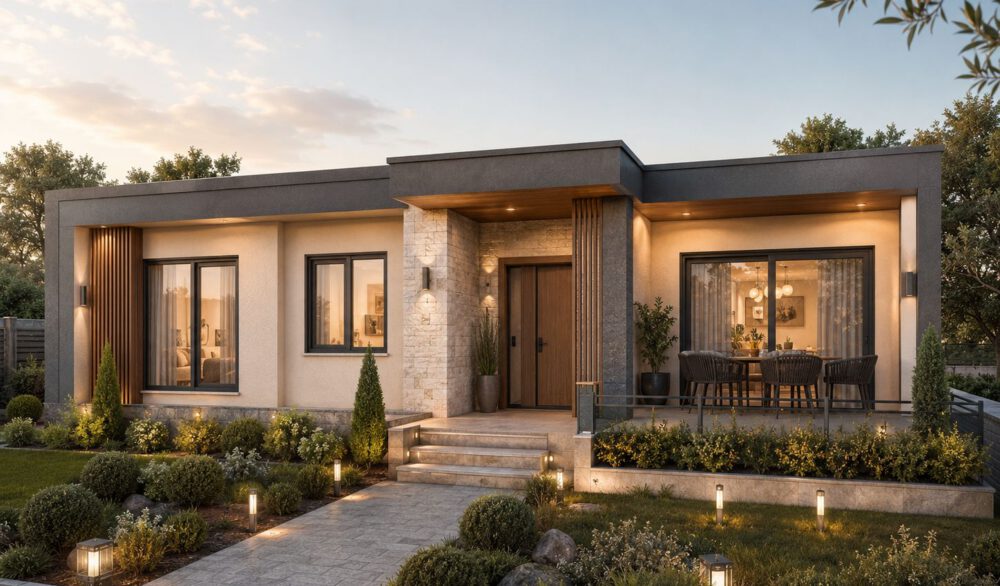 Fidan Tek Katlı Çelik Villa 90 m² 2+1
